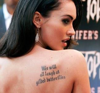 The #CelebrityTattoo...

From #Shakespeare’s hands to #MeganFox’s back!!!