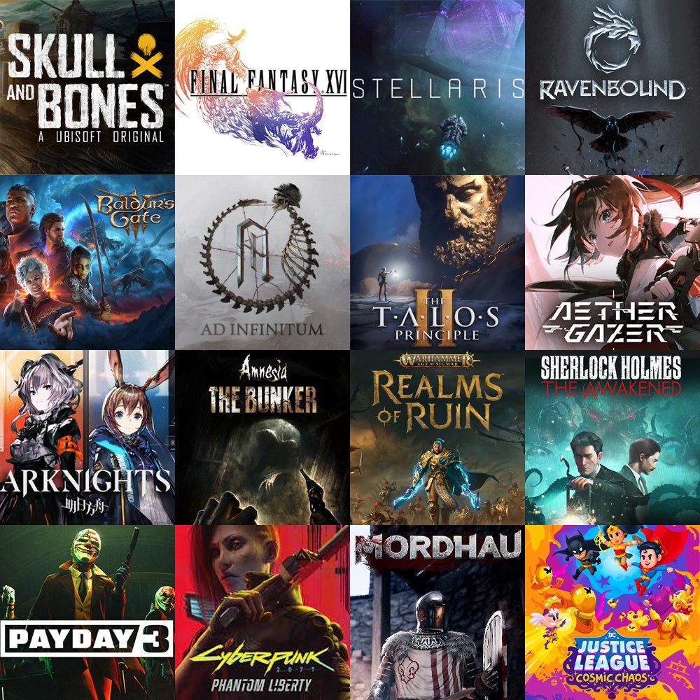 I have seen some wonderful voice actor friends sharing the titles they've worked on that have released this year, so I thought I'd join their fine company! Here are some of the games I've voice acted on from 2023! Looking forward to 2024!!!