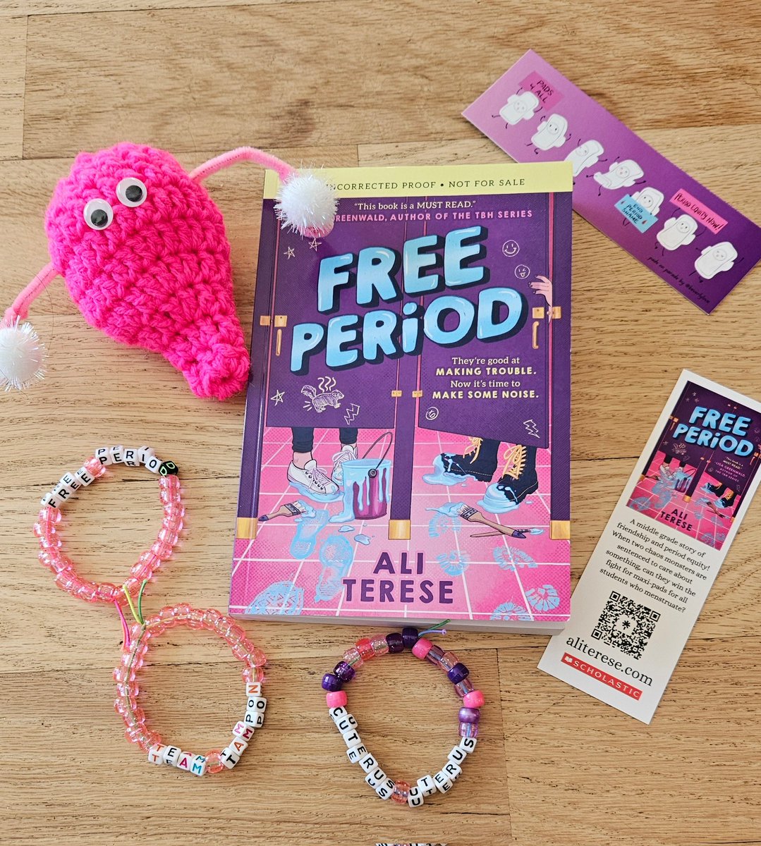 I just finished FREE PERIOD by Ali Terese and it is SUCH a cleverly written story promoting period equity. Funny, dynamic chaos monsters (Helen and Gracie) go from pranks to plans in this wonderful MG story that should be in every classroom! Comes out in March! Add to TBR!