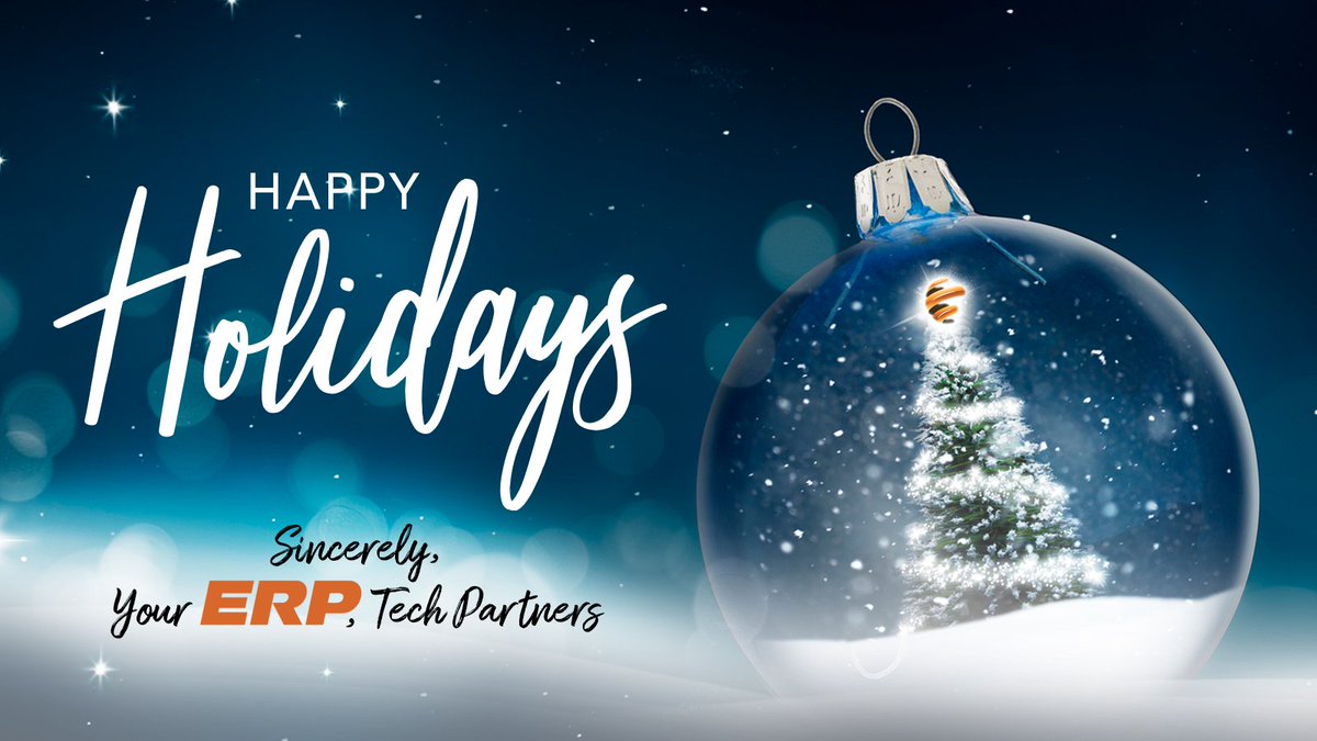 May the gift of Digital Transformation be awaiting under your tree. Happy Holidays from all of us at ERP!