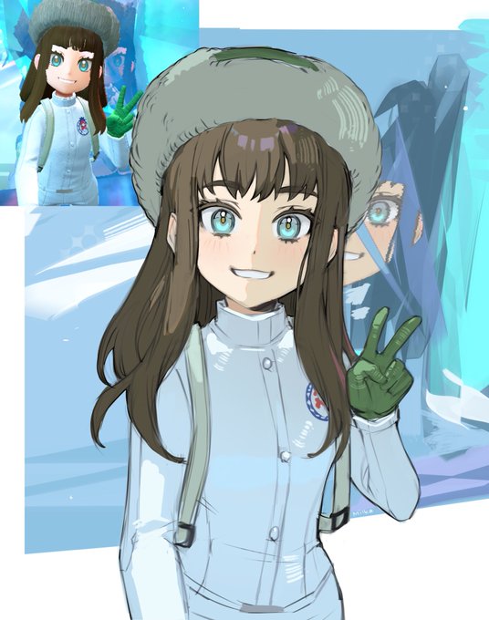 「green gloves long hair」 illustration images(Latest)
