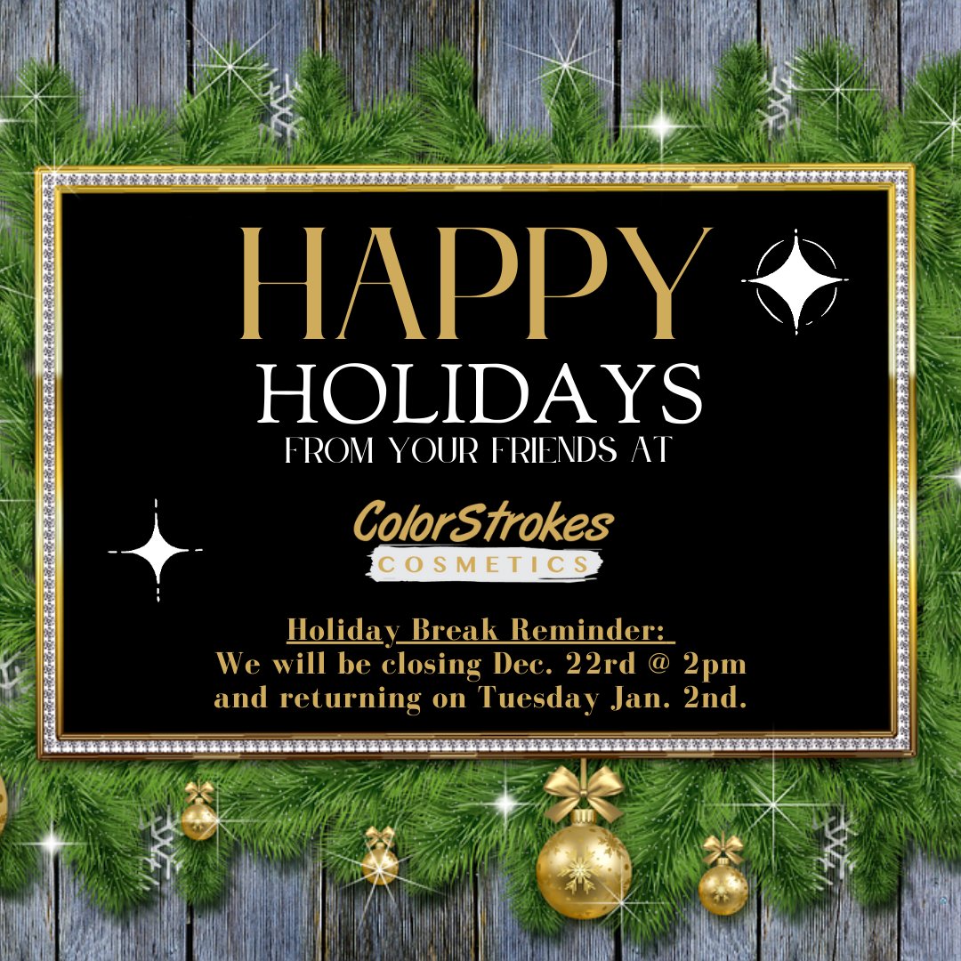 ColorstrokesMU's tweet image. During this time of year, we like to take a moment to share our gratitude.  We are so grateful to have such wonderful clients and look forward to working with you more in the New Year.

Best holiday wishes to you all!