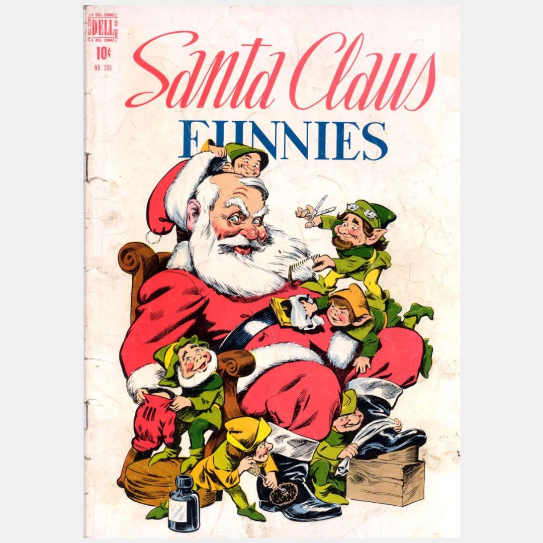 You would have to wonder how much putting Santa on the cover boosted sales…
#dellcomics #vintagecomicbooks #oldschoolcomics #goldenagecomics #comicbookcovers #fanatasticcomicfan