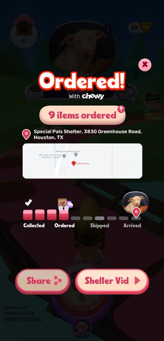 "So cool! I play &amp; send goodies to shelter dogs for free - Try it https://t.co/aHEkw6Dwk2 " https://t