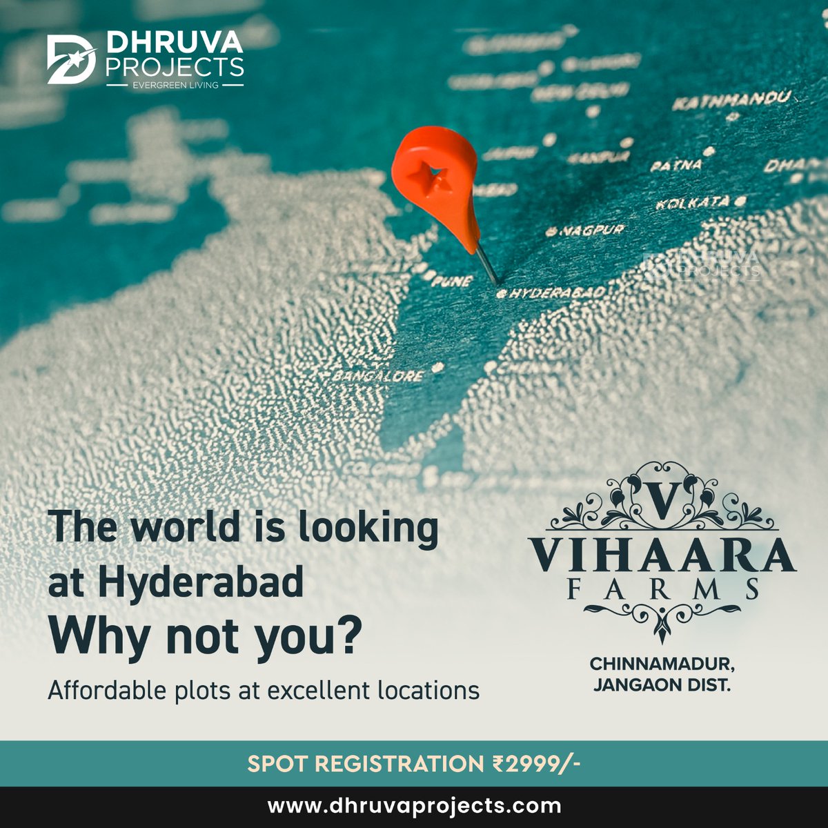 dhruvaprojects's tweet photo. Hyderabad is among the fastest-growing cities in the world and the most prominently livable city in India. Be here and invest in and around the city. Our projects welcome you with the most guaranteed returns on investment, besides giving you options to build dream villas. https://t.co/X8puUalqqt