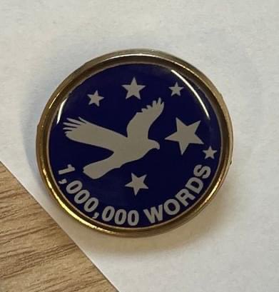 We are always encouraging the children to read as much as possible and therefore, we have an amazing award the children can receive once they have read 1 million words. 
Well done to a child in Owls who received their badge on Friday.