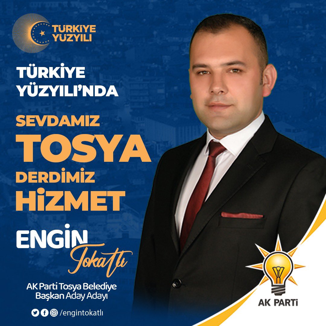 Sevdamız TOSYA Derdimiz HİZMET...

#Tosya
#Akparti