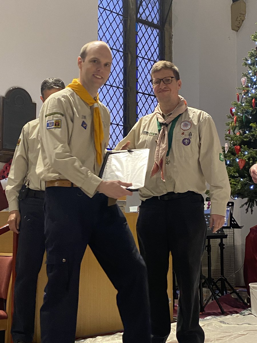 Congrats to Cub leader Pete on his award