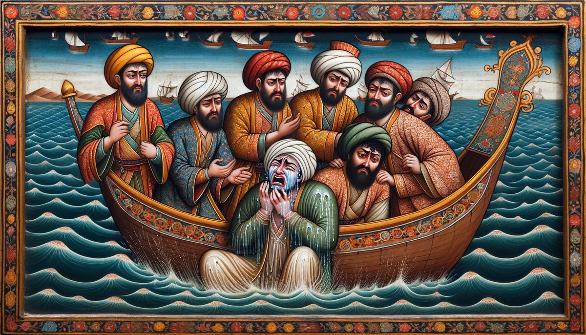 PersianPoetics's tweet photo. Sa’di Shirazi’s Gulistan:

A king sat in a boat with a Persian slave.

The slave had never seen the sea before or experienced the discomfort of a boat. He began to cry and tremble.

No matter how they tried to comfort him, he would not calm down, and the king was annoyed.

No one knew what to do. There was a wise man in the boat, who said to the king,

“If you so command, I know a way to silence him.”

“That would be the utmost of kindness and generosity,” the king replied.

Thereupon he ordered the slave thrown overboard into the sea.

He went under a few times, and then they grabbed him by the hair and pulled him over to the boat.

He clung to the rudder with both hands, and when he got on, he sat in a corner and calmed down.

The king was amazed and asked, “What was the wisdom in this?”

“In the beginning,” he replied, “he had not tasted the tribulation of being drowned, and he did not appreciate the safety of the boat. 

Thus it is that only one who has experienced calamity appreciates well-being.”

Join our class on the Gulistan today:
https://t.co/1OuRHiwT23