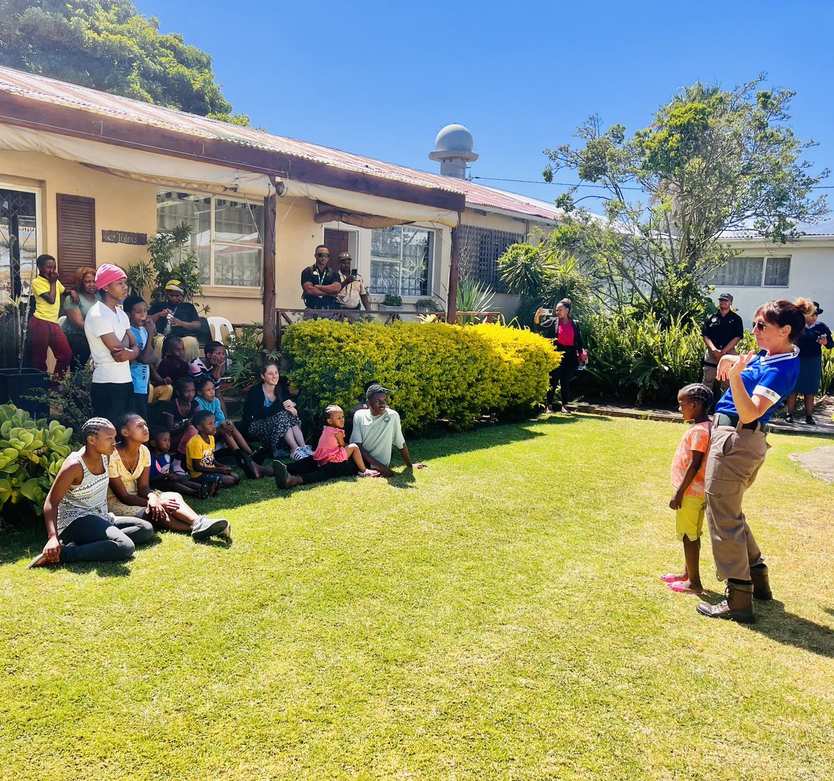 MaranathaCare's tweet photo. As part of the #16DaysOfActivism - standing up against violence to women & children - we were thrilled to host #Humewood #SAPS @SAPoliceService & @Fidelity_Secure #FidelityADT who came and facilitated a super interactive safety & self defence session for our kids and young people https://t.co/GSmLxu7LKO