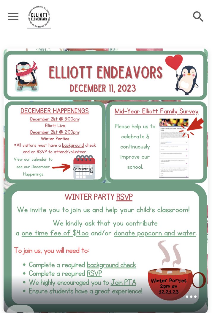 We are looking forward to another great week at Elliott! Please read our grade level and school wide newsletters: sites.google.com/friscoisd.org/….