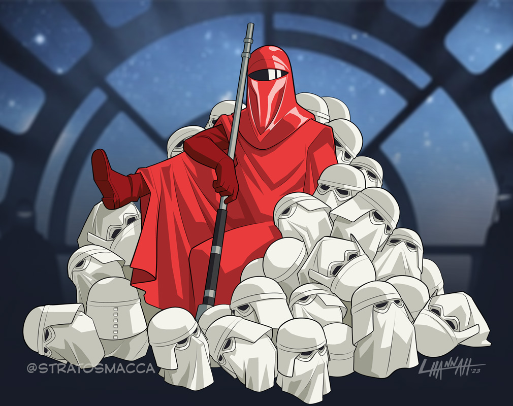More detailed version of the piece I did for my pal @darthsheppy's challenge coin marking his 20th year in the <a href="/501stLegion/">501st Legion</a>! #starwars