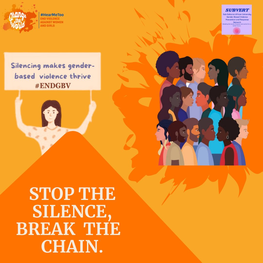 The vicious cycle of gender-based violence will continue until we SPEAK UP. #hearmeout #Endgbv #16Days