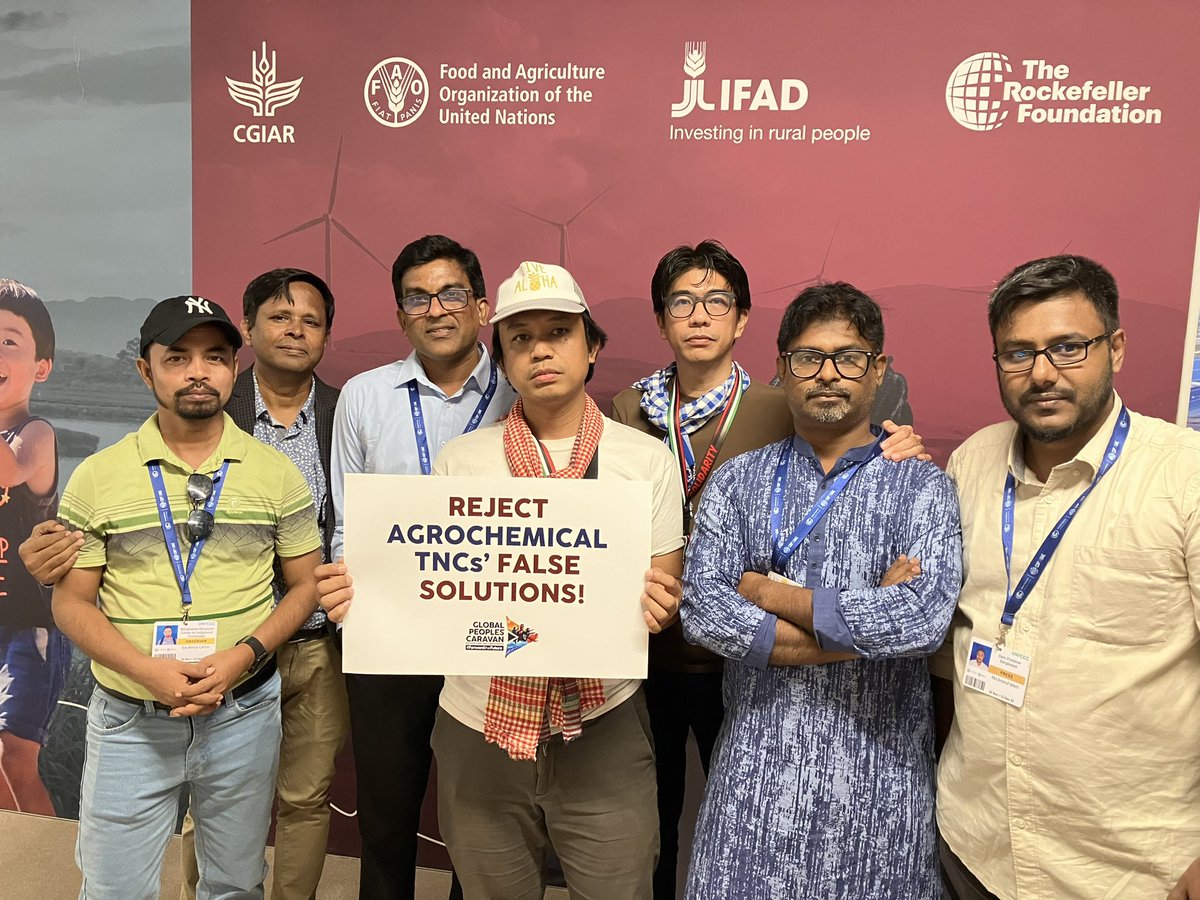 OurFoodSystems's tweet photo. There can be no #climatejustice without people’s #foodsovereignty.
There can be no #climatejustice without #agroecology.
There can be no #climatejustice without genuine land reform.
#COP28
#OurFoodSystems #ForwardTheFuture https://t.co/il1t1kwElU