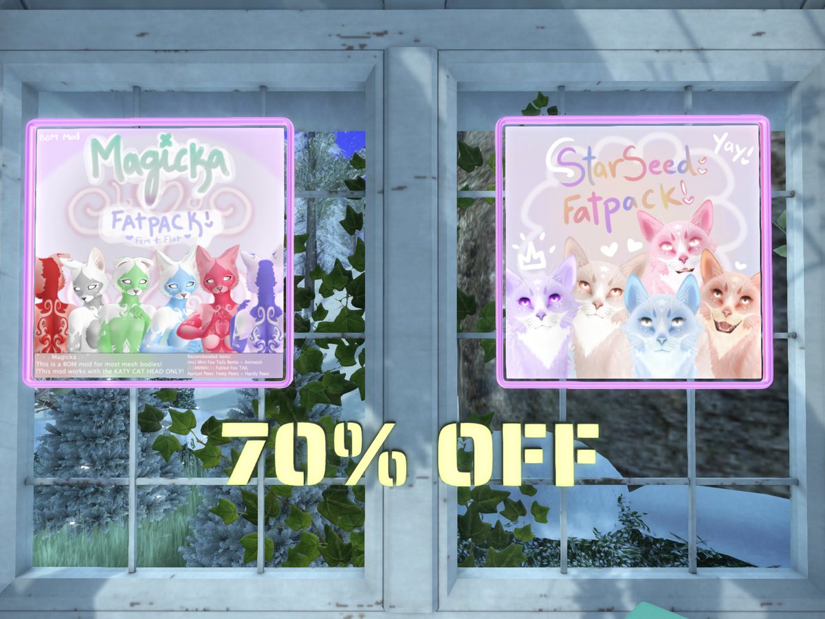 PocketPlantCat's tweet photo. Don't miss out on this sale! :3 At #Furchanted 

@ariuscity #SecondLife   #secondlifefurry #slfurry https://t.co/0kfKg1Q5Rc