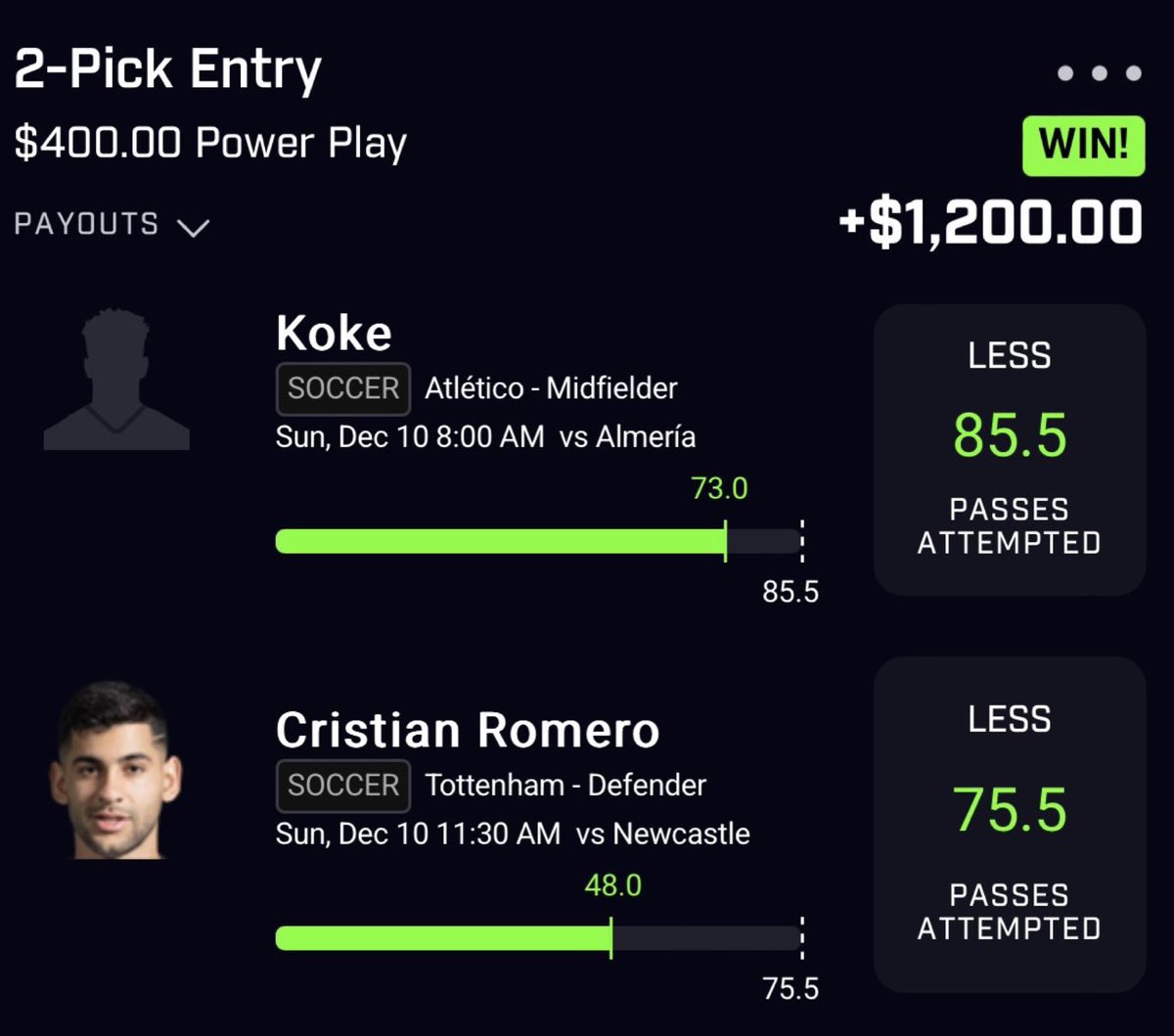 PotdPrizepicks's tweet photo. 💰CASH $1,200.00✅ posted for FREE🎯🎯

Next tweet I will do a $25 💰GIVEAWAY💰LIKE OR RT this tweet if you want and TAILED💚 💚👇👇

FOLLOW me for more ✅✅✅

#NBA #soccer #PP #prizepicksPotd #PrizePicks #potd #pod #TheGameAwards
#prizepicksnba #NHA #Underdog https://t.co/IYP9F2SP9z