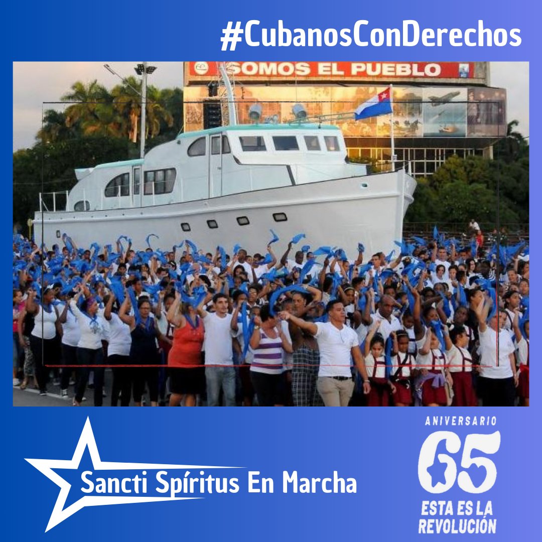 Seguimos apostando por #Cuba donde los DDHH son prioridad, donde no se permite la discriminación racial o de género, donde se combate la violencia contra la mujer, los ancianos y los niños, donde la salud y la educación son gratuitos #CubanosConDerechos #SanctiSpíritusEnMarcha
