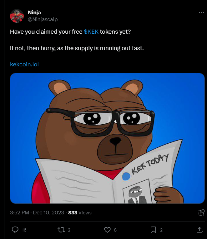 UnibotSolana's tweet photo. ⚠️

@Ninjascalp is HACKED.

Do not interact with the website posted.  

It is most likely a drainer. RT for awareness. https://t.co/NM6F5uynMH