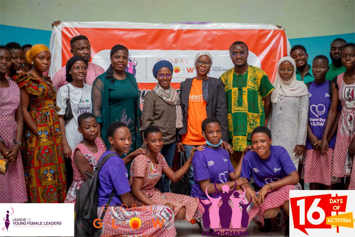 feadghana's tweet photo. The League with its partners held a #movie, #poetry and #drama/music night at the #Tamale Senior High School to commemorate this year’s 16 days activism against gender-based violence.  This year’s theme is “UNITE! Invest to prevent violence against women and girls”. #EndGBV https://t.co/y3xjW5hqab