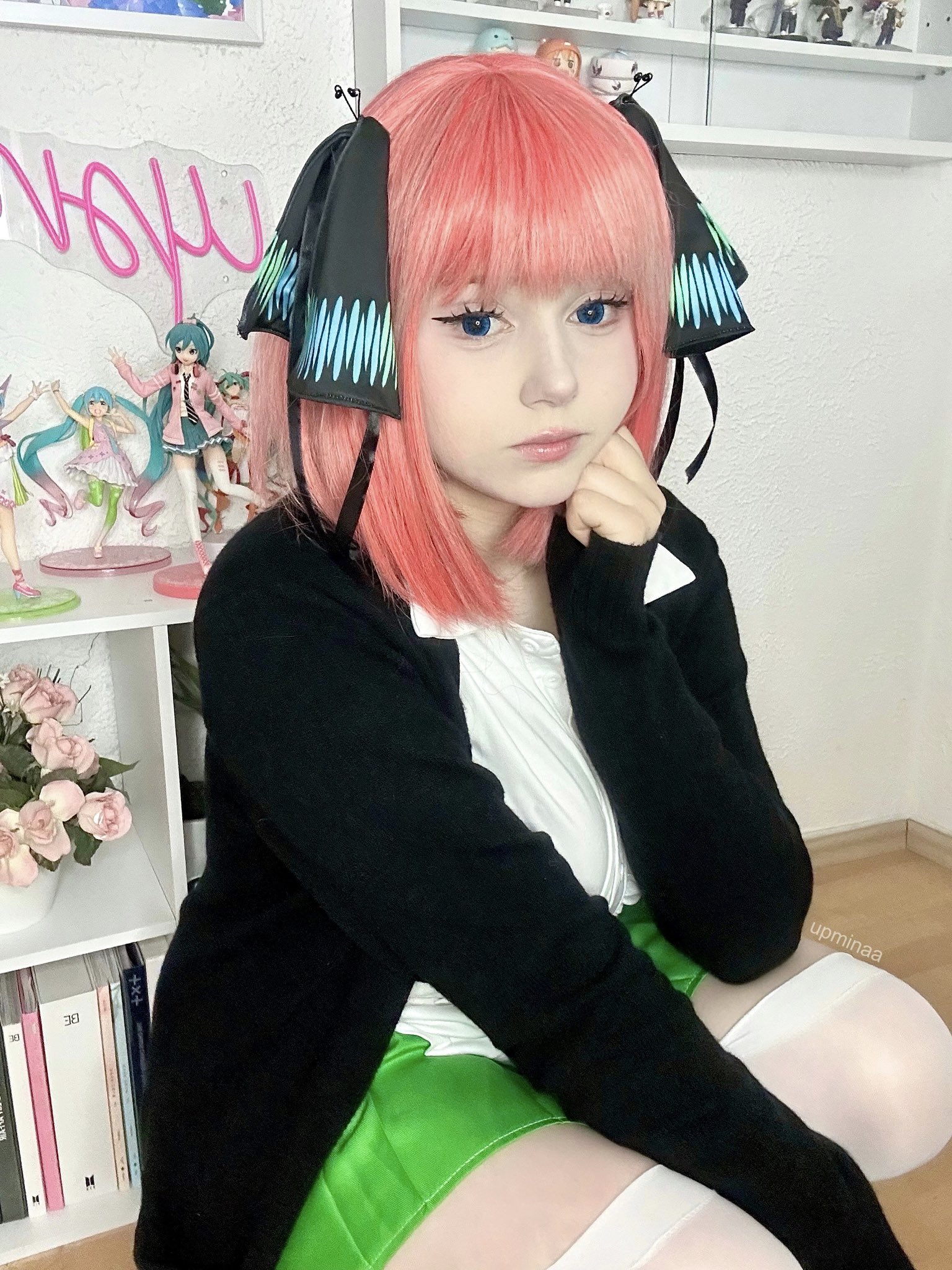 Mina 🪷 twitch.tvupminaa в X: „Cosplayed Nino Nakano again! ❤️  t.cohVWQhByr8C“  X
