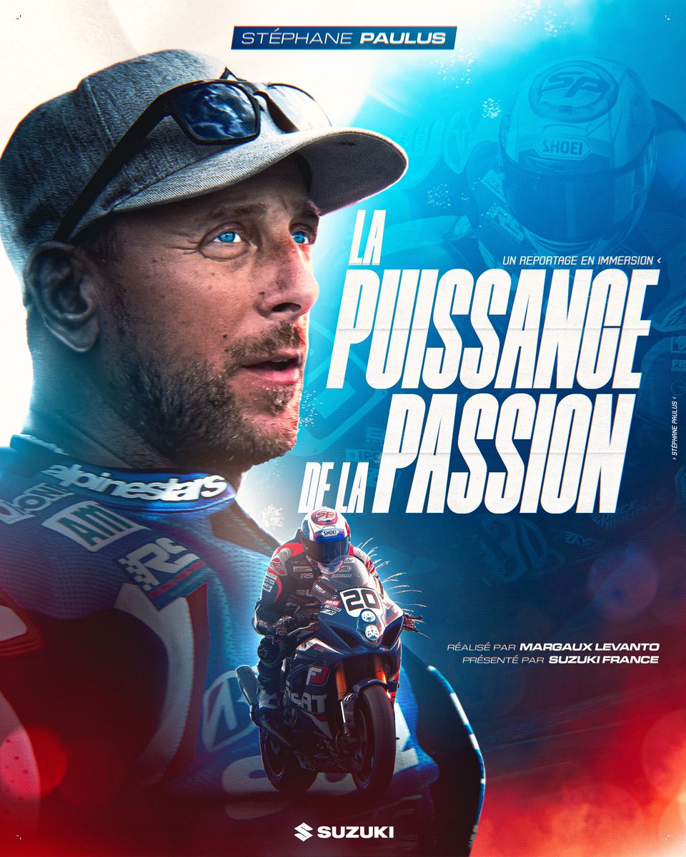 MargauxGP_'s tweet photo. Tu ne sais pas quoi regarder ce dimanche soir ? 🤔

Je te propose mon dernier reportage : 
LA PUISSANCE DE LA PASSION - STÉPHANE PAULUS

▶️ https://t.co/a9HotlPnmB

On parle de : moto, détermination, paraplégie, passion, Suzuki…

En bref une leçon de vie 

🎨 x @lilian_lsrd https://t.co/8yq8e646b9
