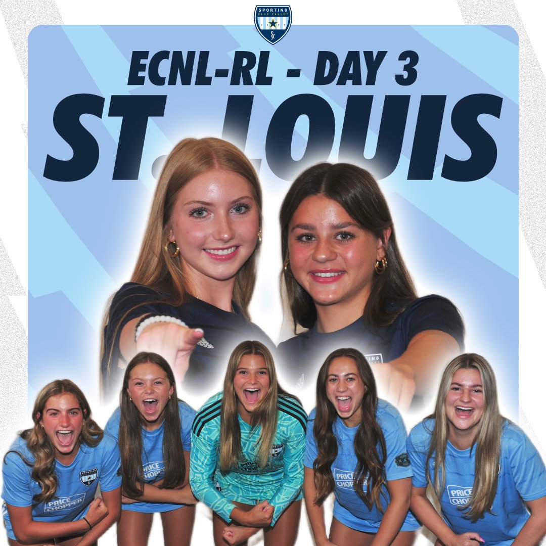 SPORTINGBV's tweet photo. Day 3!! Good luck to our Sporting BV ECNL-RL ladies as they wrap up their St. Louis event today.

Great work so far, girls! 💪

#Sporting #BV #ECNL https://t.co/x7Zmgf3ahs