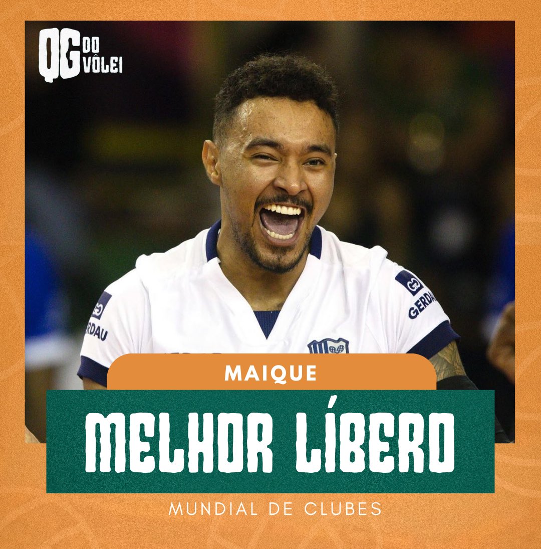 O brasileiro, jogador do Minas, Maique Reis é o melhor líbero do Mundial de Clubes 2023 👏🏻