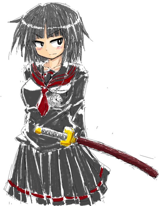 最後に寝る前らくがきムツキチャン…! 