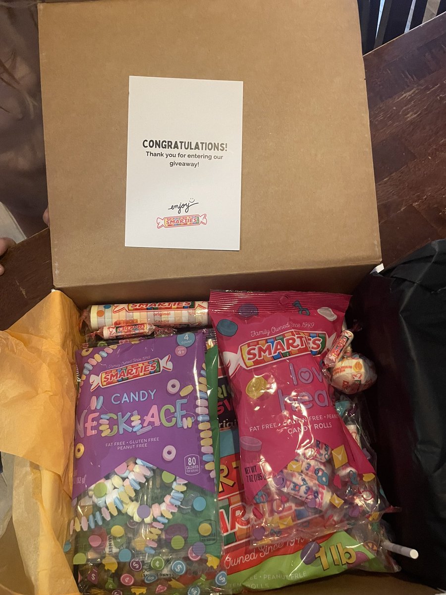 Thank you <a href="/Smarties/">Smarties</a> for the giveaway box!! We have already sampled some 😁 #smarties