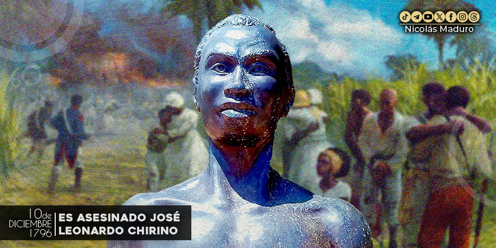 Libertad, Justicia e Igualdad fueron las aspiraciones del zambo José Leonardo Chirino, líder popular afrodescendiente, asesinado hace 227 años por dirigir un movimiento insurreccional en búsqueda del establecimiento de la República y la abolición de la esclavitud.