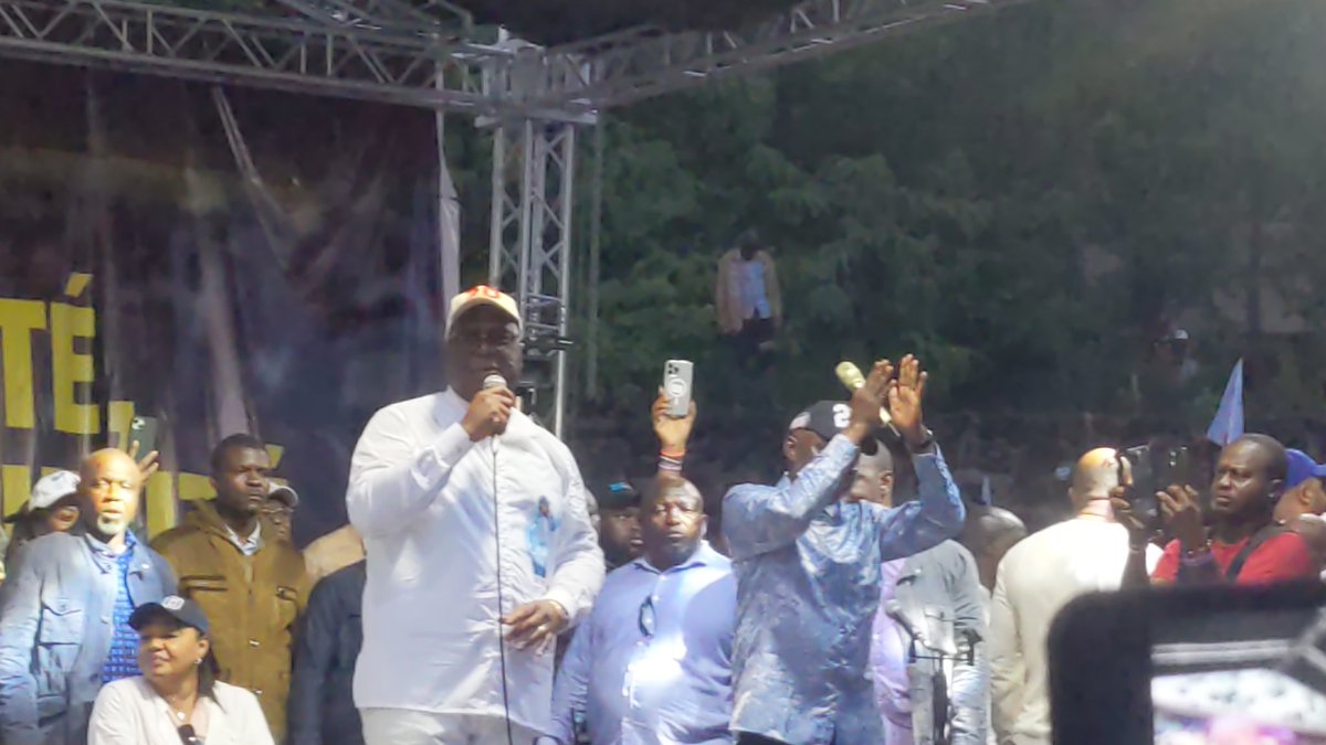 kiro_merveilles's tweet image. #Presidentielle2023 : " J'annonce la gratuité de l'enseignement #secondaire dès l'année prochaine" annoncé Félix Tshisekedi à #Goma.