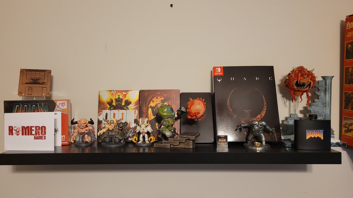 Don't have any cosplays or fan art to share but I do have some knick knacks I've collected over the years. A very happy 30th to this amazing franchise #DOOM30