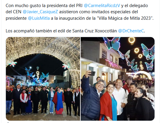 Replica_Tweets's tweet photo. #oaxaca
Y tu gober @salomonj es rencoroso?
No, el gobierna para todos, y le importan mucho los pueblos originarios
Por eso recreo la nieve de la costa, las pistas de #totontepec, y los toboganes de la sierra norte¡¡
y fue a #Mitla? no, creo, ese mpio no es de oax 🤣😂🤣 https://t.co/6lnBp3TAvr