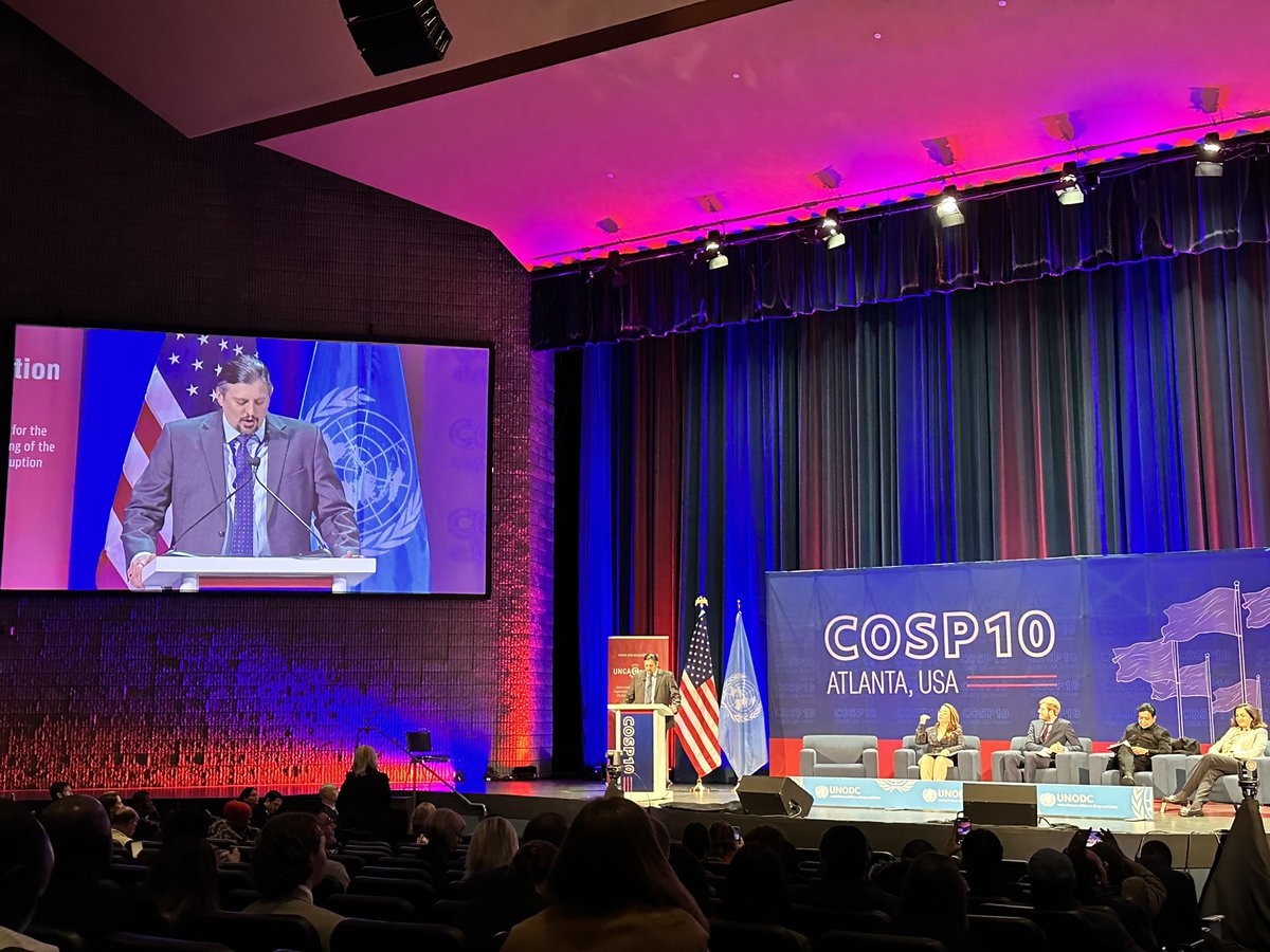 naticarfi's tweet photo. Official opening ceremony for #CSODay at #CoSP10 #UNCAC https://t.co/vS9hBUM34I