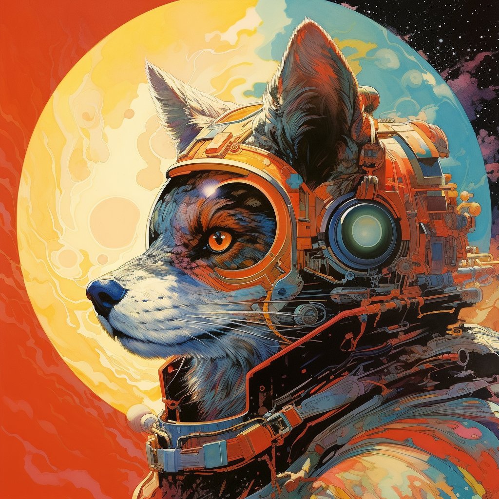 FlakeArtDAO's tweet photo. "This is Major Tom to Ground Control
I'm stepping through the door
And I'm floating in a most peculiar way
And the stars look very different today"
 - David Bowie  #aiia   #NFTs https://t.co/Iu68gm9ziz