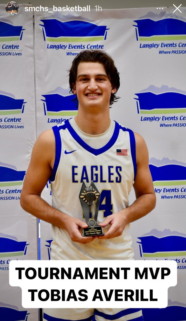 Steve Averill (@steveaverill) on Twitter photo So proud of this kid <a href="/tobiasaverill/">Toby Averill</a> named Elite 16 Division Touney MVP at Canada’s TBI Invitational as <a href="/SMCHSBasketball/">SMCHS_Basketball</a> claims Championship! #wearesm So proud of this kid <a href="/tobiasaverill/">Toby Averill</a> named Elite 16 Division Touney MVP at Canada’s TBI Invitational as <a href="/SMCHSBasketball/">SMCHS_Basketball</a> claims Championship! #wearesm