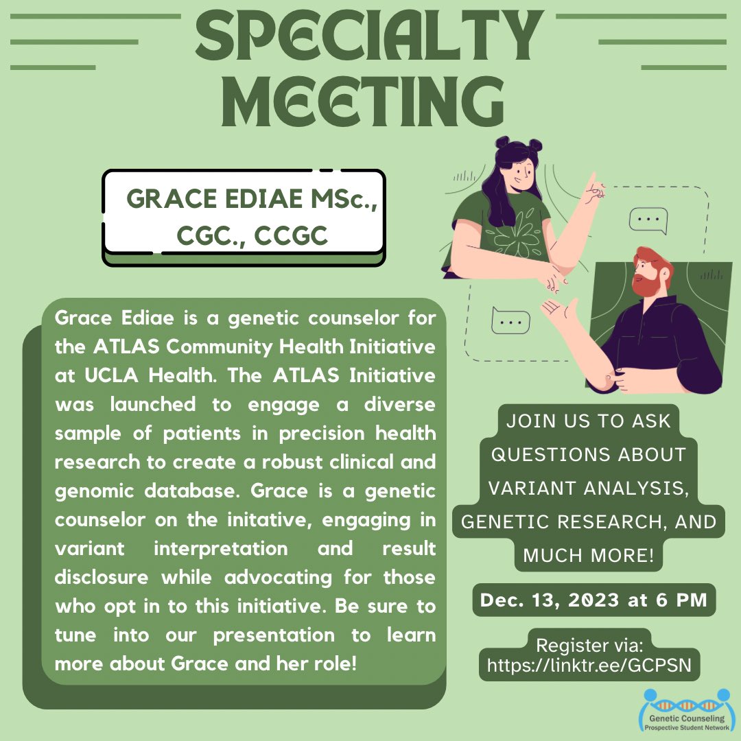 Genetic Counseling Prospective Student Network tweet media