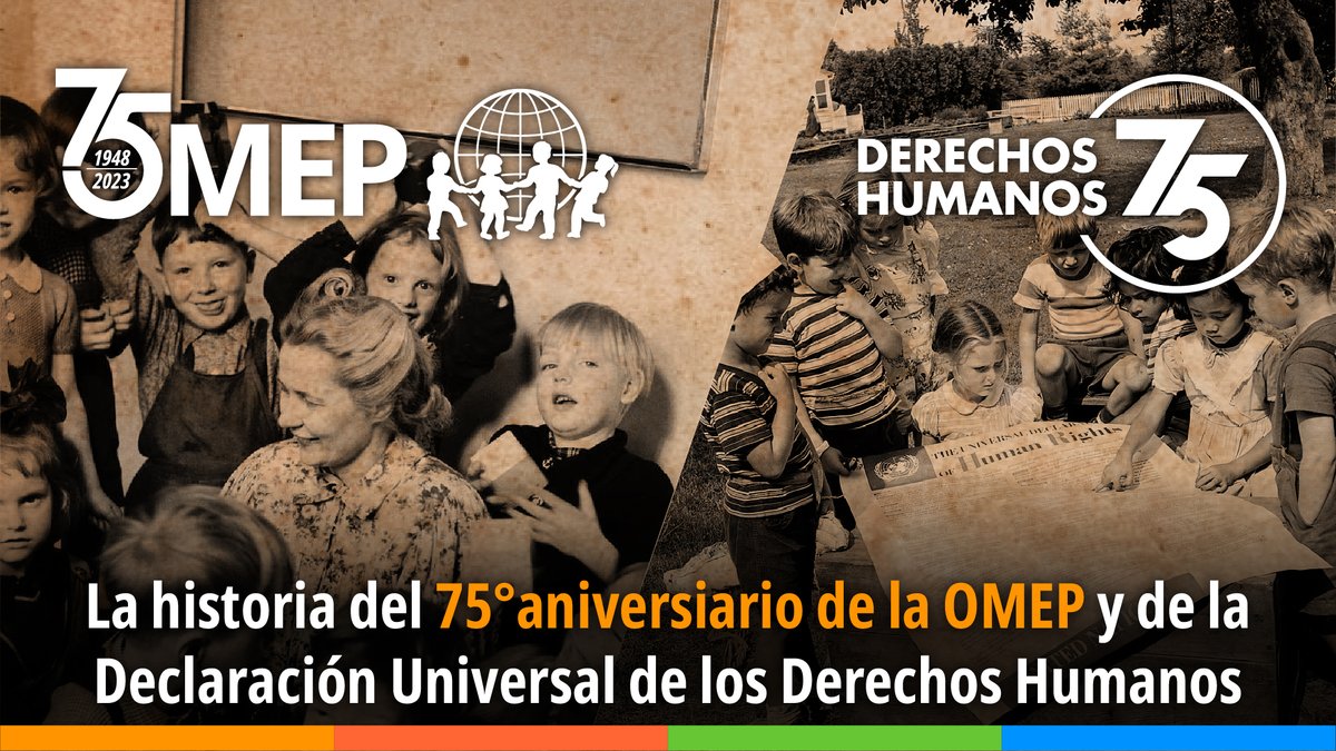 📢La historia del 75° aniversario de OMEP y de la Declaración Universal de los Derechos Humanos.
Esto no es una coincidencia❗️

👁️Mira el documental acá: bit.ly/470lp1K

#75OMEP #DerechosHumanos75