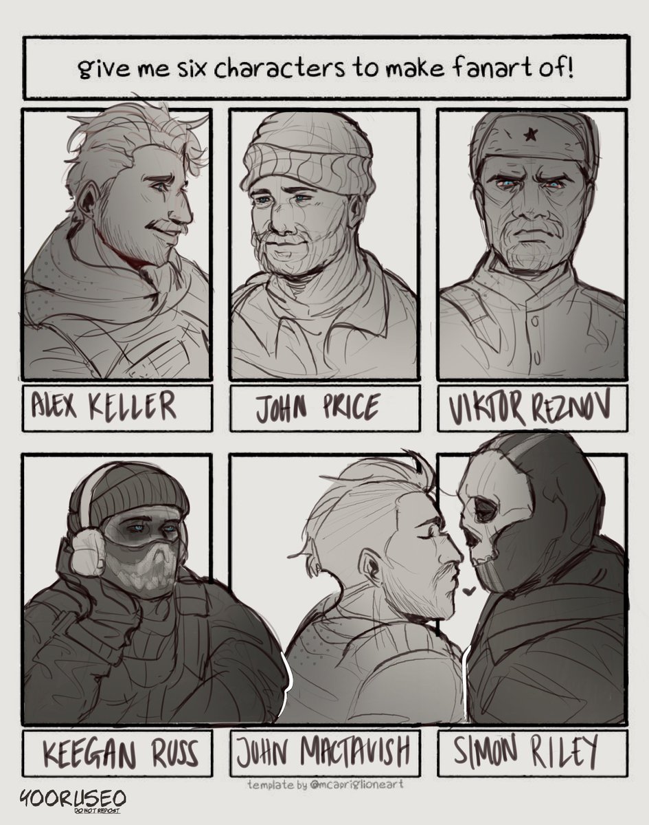 anddd it’s done !! #callofduty #captainprice #keeganruss #alexkeller #viktorreznov #soapmactavish #simonriley #soapghost