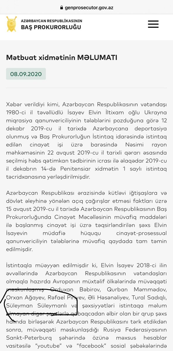 BloggerSuleyman's tweet image. SOS 🆘📢 Help me urgently
I am 🇦🇿Azerbaijani political blogger Suleyman Suleymanli. I am asking all international human rights organizations to help me urgently. I received information that the Swiss government will deport me and my family to Azerbaijan. On 07.04.2021, the…