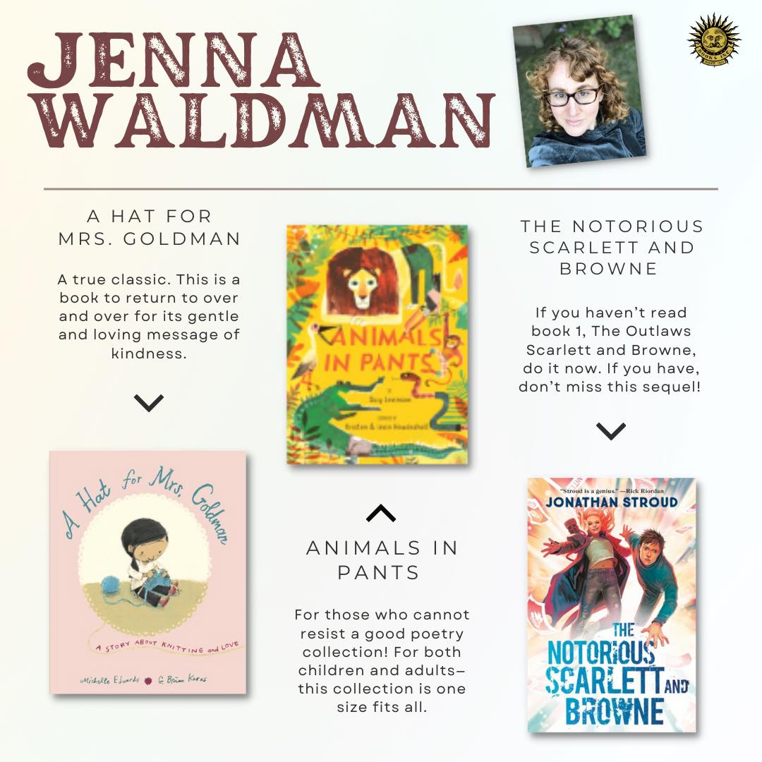 Thanks to @BooksIncStores and brilliant author Jenna Waldman for recommending ANIMALS IN PANTS! Tons of great gift ideas here: booksinc.net/local-author-g…
🎅🕎👖
#kidlit #picturebooks #poetry #giftguide #cameronkids @abramskids #animalsinpants #pants