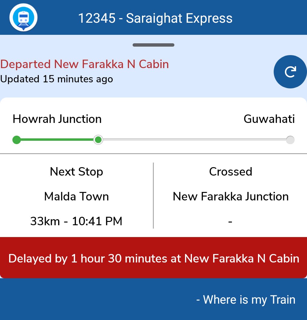 iamZiyaur's tweet photo. PNR: 6529103688
Dear @RailMinIndia @RailwaySeva  @RailMadad  I lost a lot of money and time due to train delay, please refund my booking amount. @AshwiniVaishnaw https://t.co/u8c2TekBX1