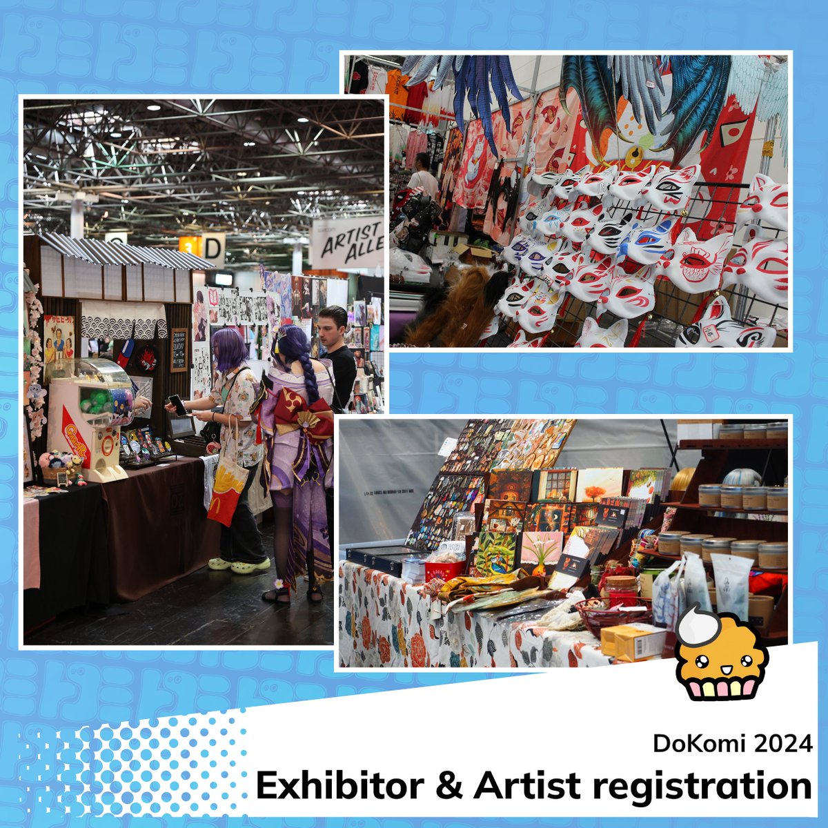 DoKomi's tweet photo. +++ Artist and exhibitor registration +++

And once again we are overwhelmed by the sheer amount of your applications.
Thank you all so much for that!❤️

We look forward to welcoming all the wonderful artists and exhibitors at our Con next year again.😊 https://t.co/J7PHIOYCi8