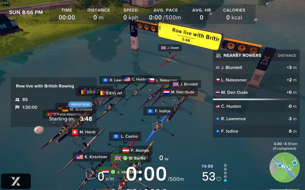 ozbob13's tweet photo. Earlier row with British Rowing 8.1km #trainingrow
π£ππ https://t.co/a9Uijhayq7
