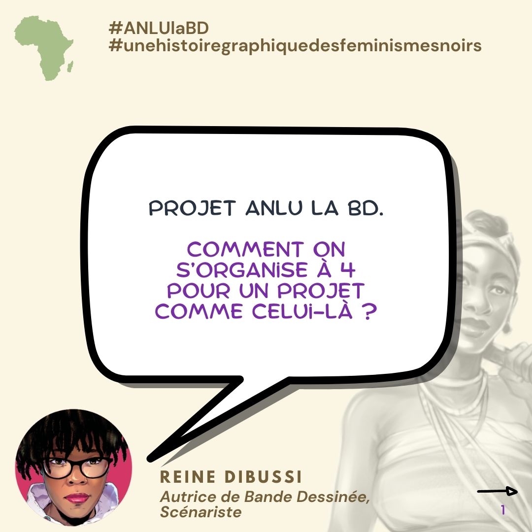 AnluLaBD's tweet photo. Reine Dibussi clôt la réflexion sur comment on s'organise à 4 sur le le projet #ANLUlaBD en évoquant notamment comment les outils développés dans @AfiriStudio nous ont été utiles
#unehistoiregraphiquedesfeminismesnoirs https://t.co/rGrD7DSSVh