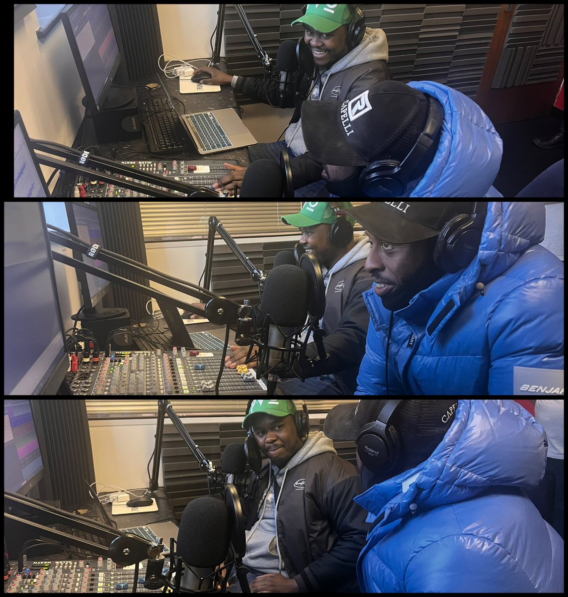 radio2funky's tweet photo. Big Thank you @_bigzeeks for passing through @radio2funky today 3 big interviews DJ Fishead @OfficialDjWardy @iamsanmartins Big Zeeks, aka ‘The Fresh Prince Of Harlesden’, has jumped in the booth with Dancehall don Ding Dong, aka Mr Bad Man Forward, to drop ‘Clean’. #radio2funky https://t.co/dWuOLwde2H