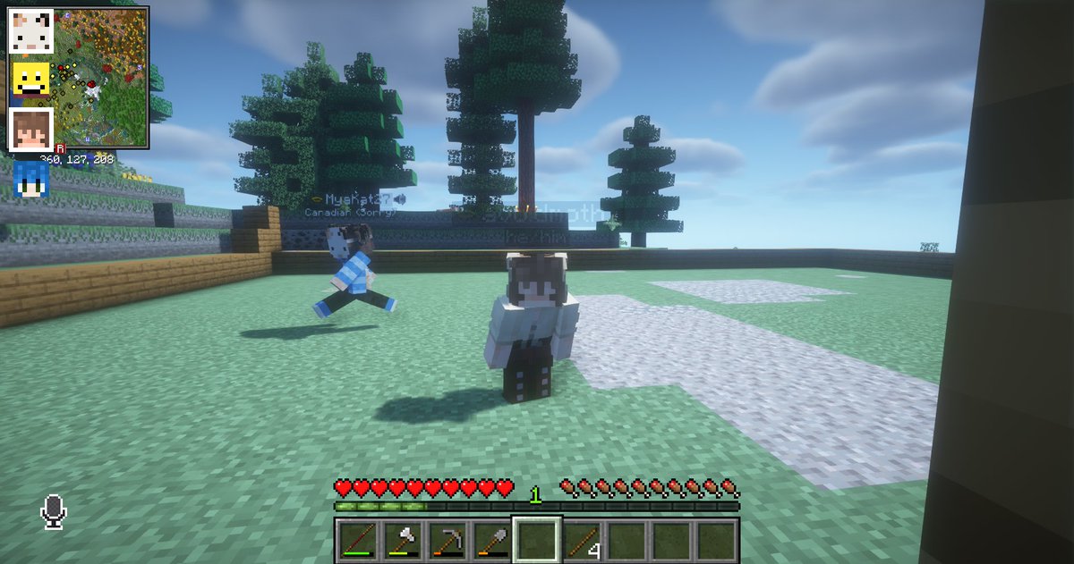 DumbDorid's tweet photo. me and @MyaKat27 from the #EdenSMP yesterday ! if you havent seen their stream yet you should totally go watch it now :) https://t.co/JONELdBPIb