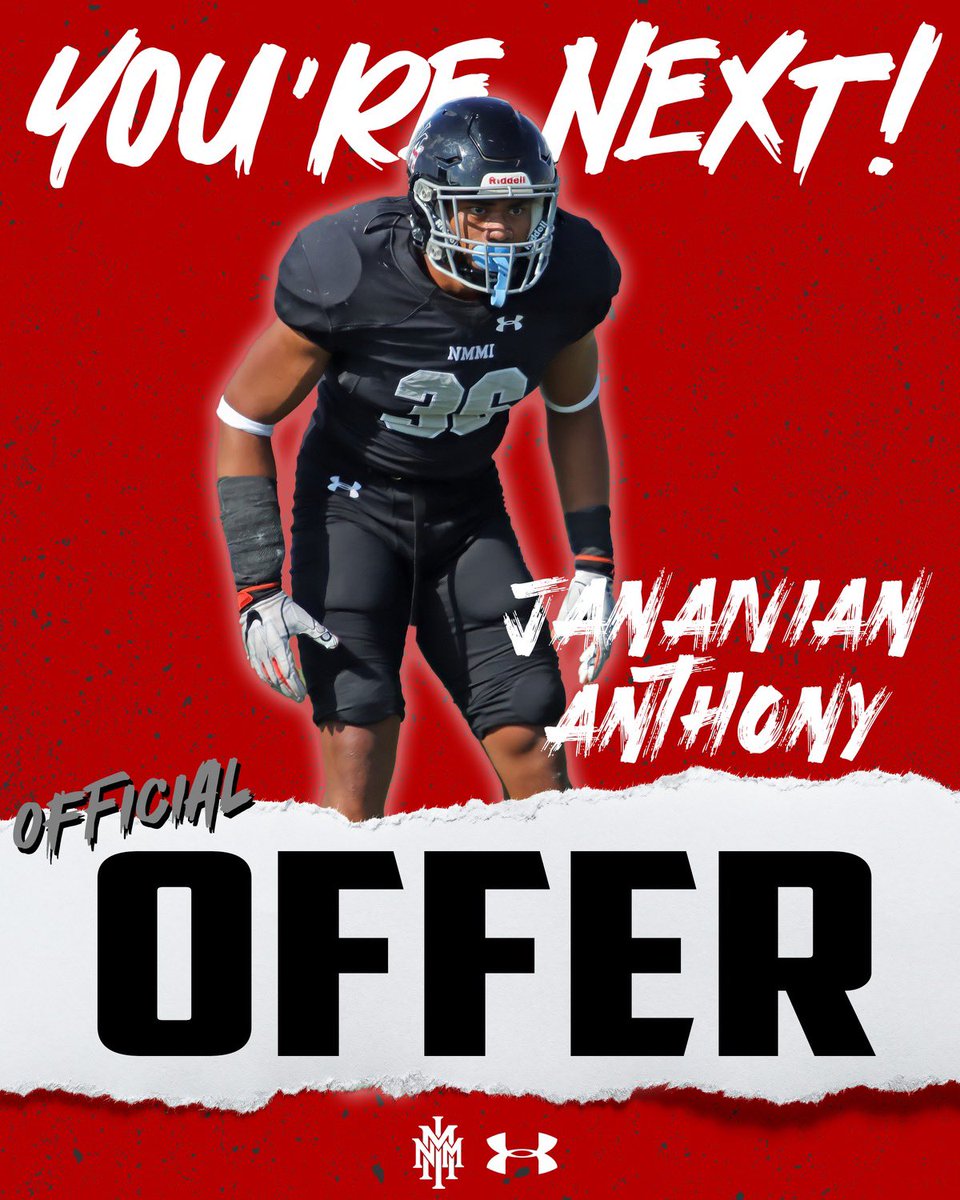 jay_anthony1's tweet image. After an amazing talk with @CoachRRod70 I am extremely blessed to receive my 2nd offer from @NMMI