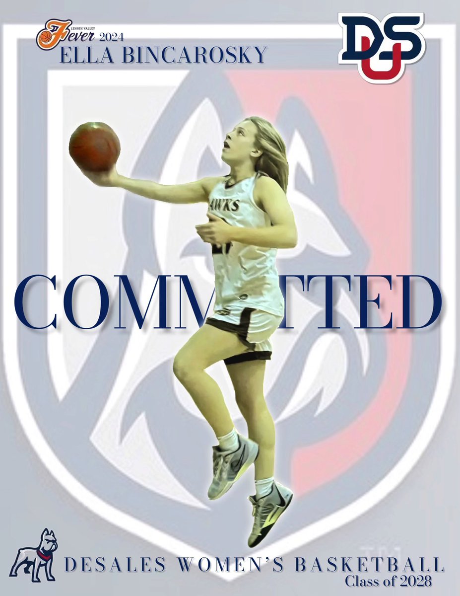 I am excited to announce my commitment to DeSales University where I will be continuing my academic and basketball career. A special thank you to my parents, coaches, teammates, and trainers who have supported me. Can’t wait for the next 4!
