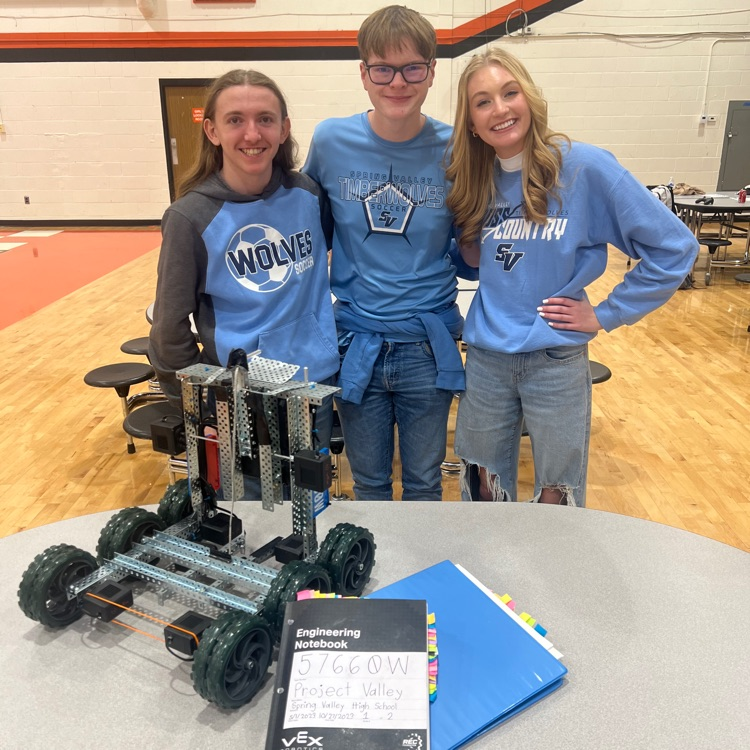 Congratulations to our robotics team who won the Design Award at South Charleston’s VRC Qualifier, so they will be going to the VEX State Tournament! 

Team members: 

Alexander Ringkamp
Joshua Streets
Macy Smith